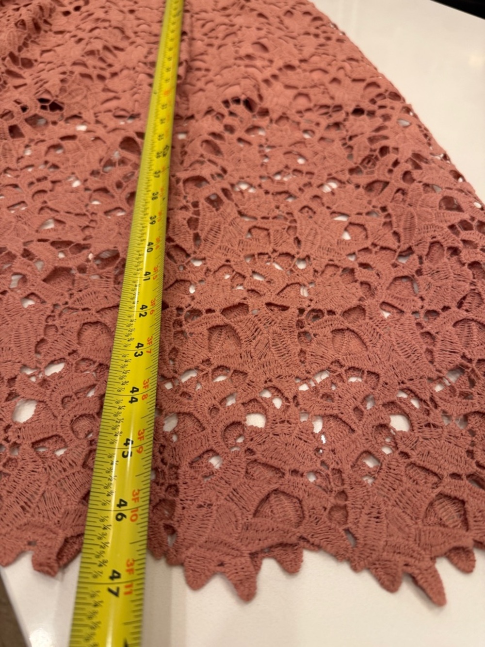 Astr Rose Blush Lace Midi Dress with Spaghetti Straps - Picture 10 of 10